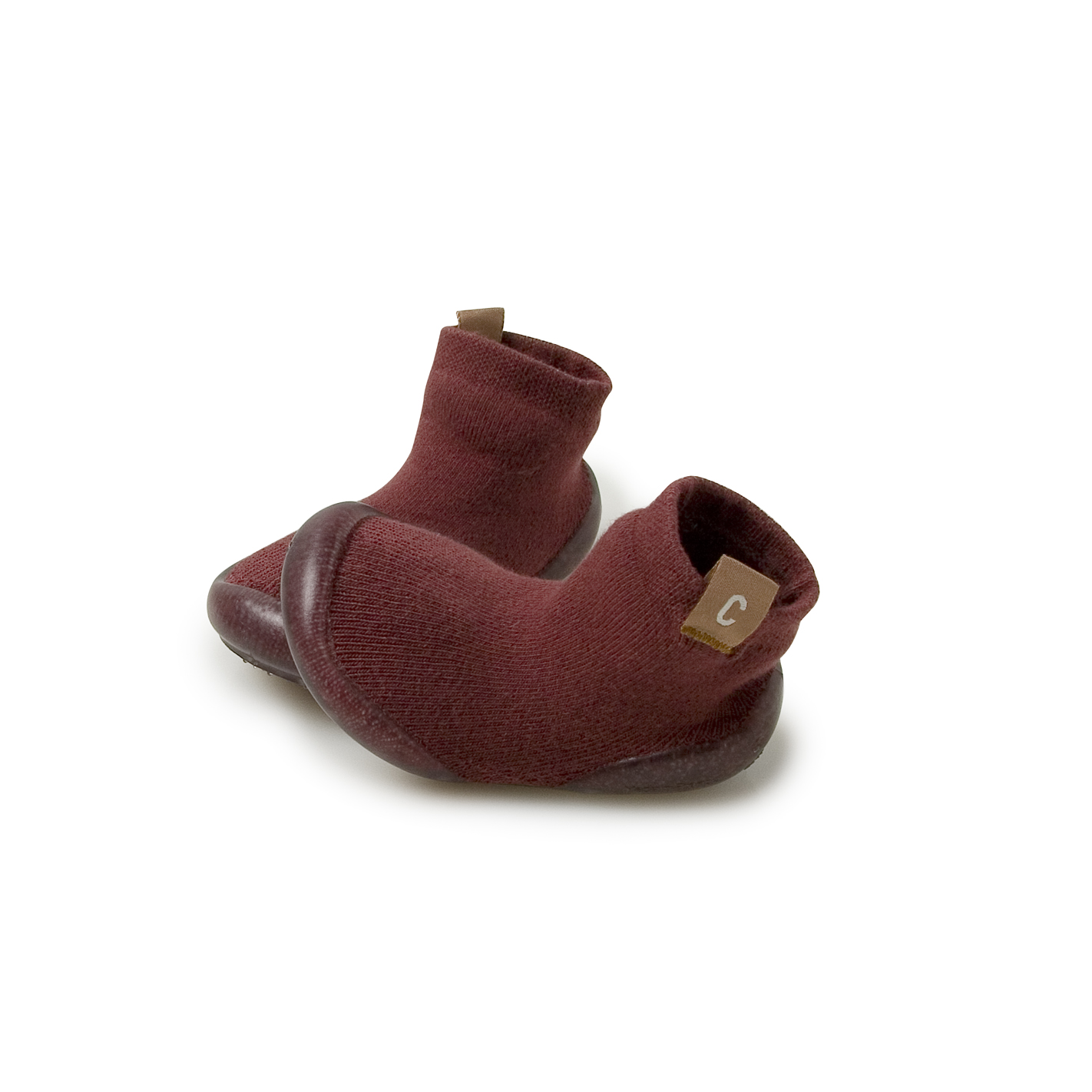 collégien Sacha Châtaigne - Chaussons avec semelle transparente