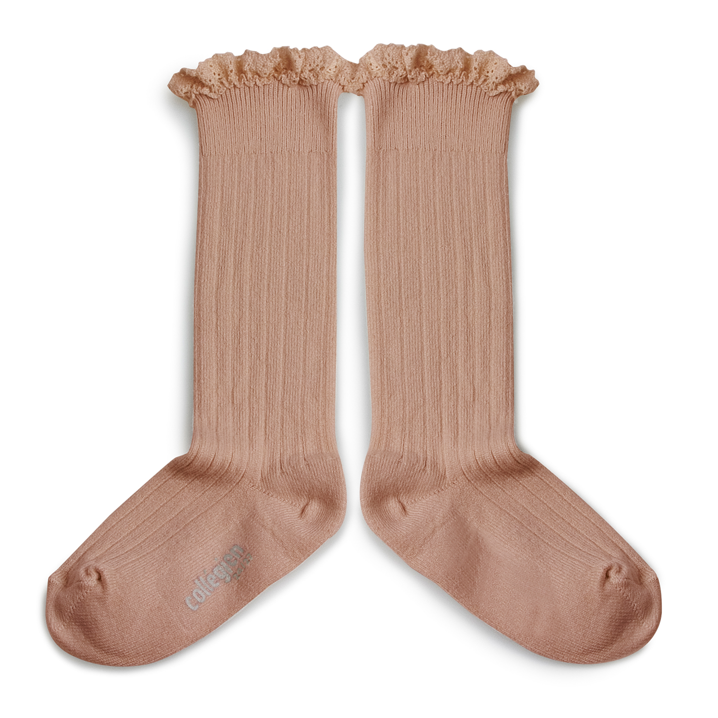 Chaussette haute online rose