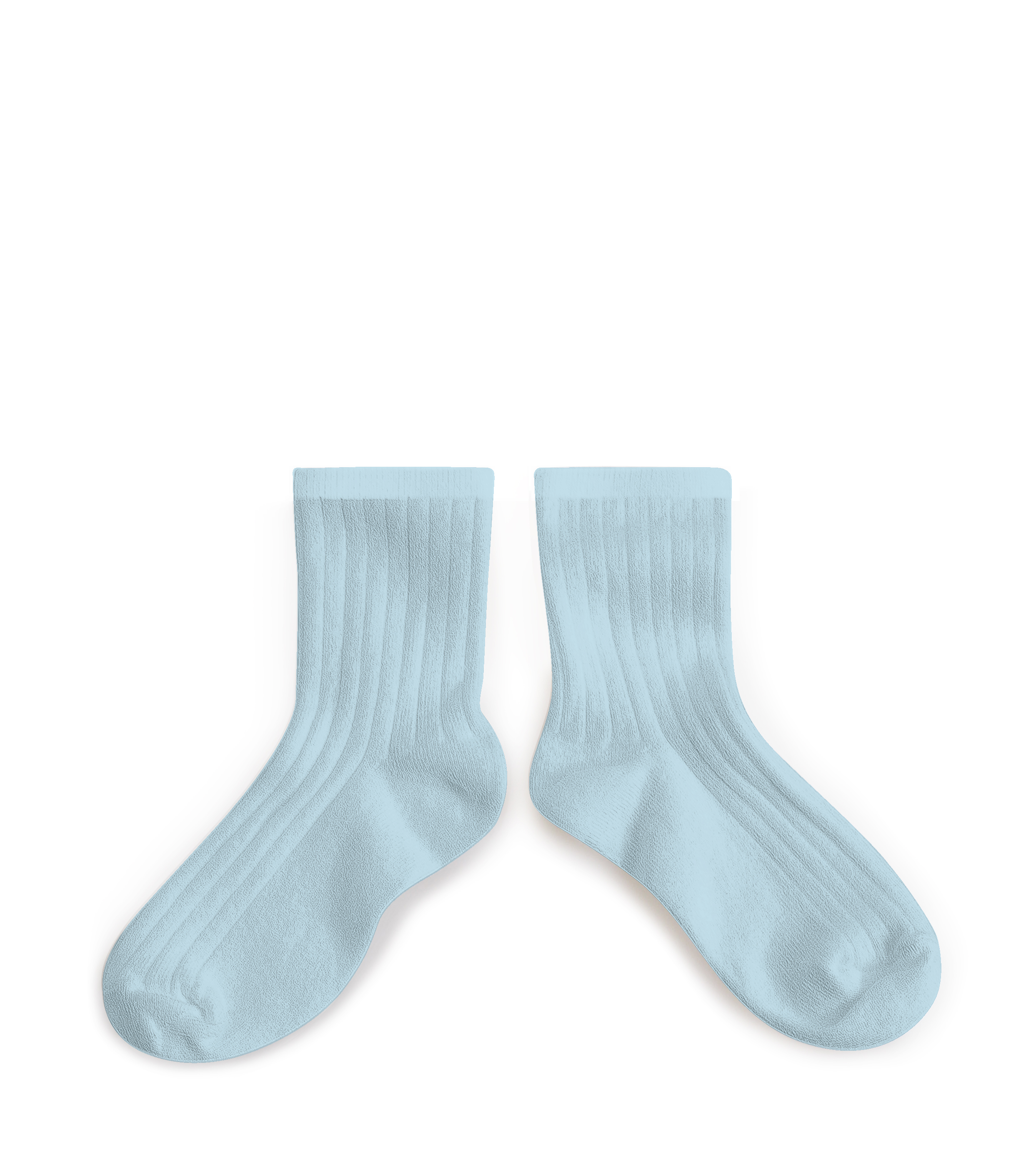 collégien La Mini - Chaussettes courtes à côtes - Glacier