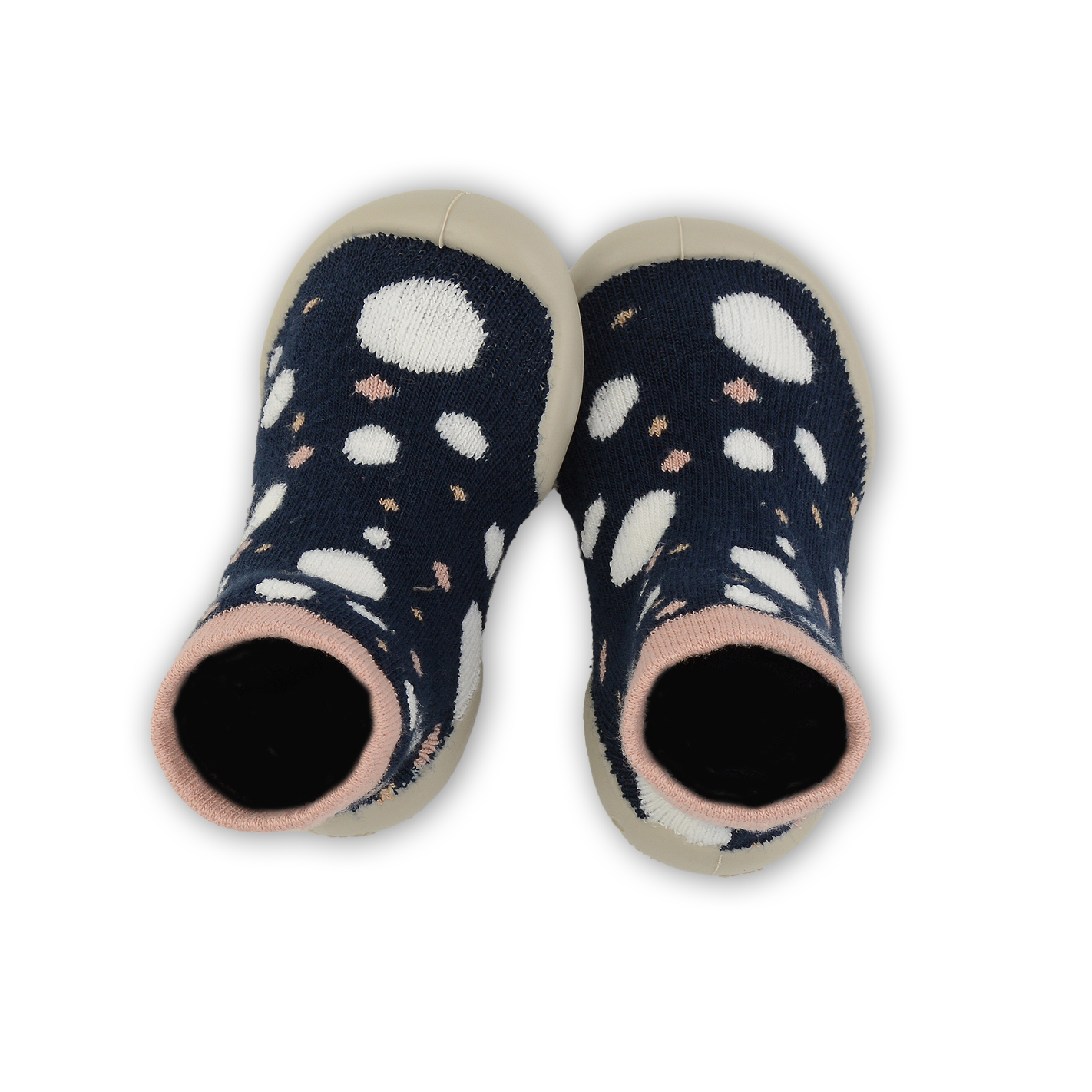 collégien Pois ou Lune - Chaussons