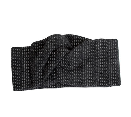 collégien Bandeau brillant cachemire et laine Mérinos - Smoky