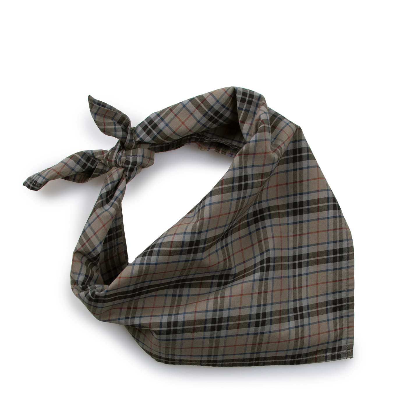 collégien Elsa - Foulard Tartan - Gris Galet