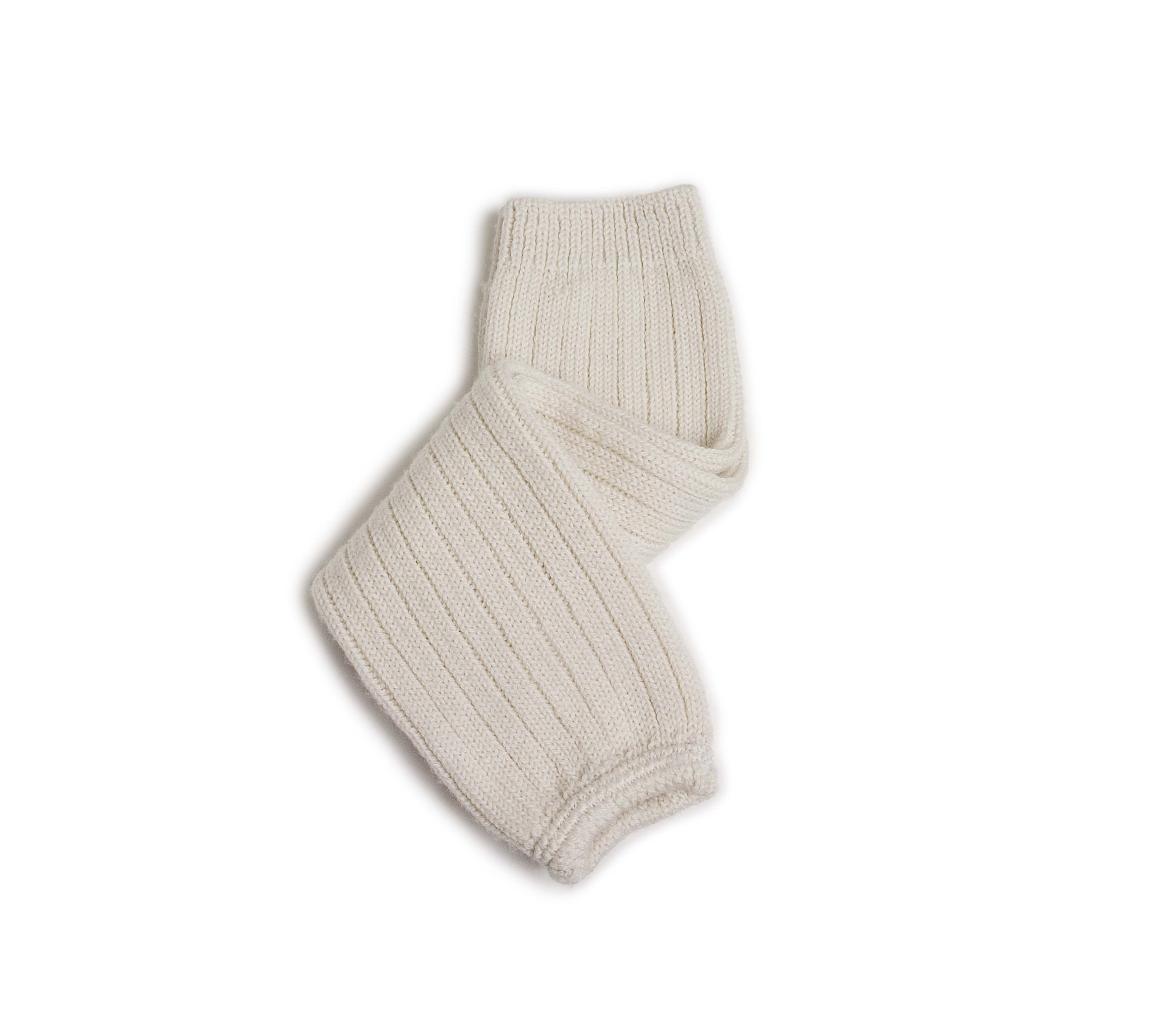 Hélène Guêtres à côtes en laine Mérinos Doux Agneaux
