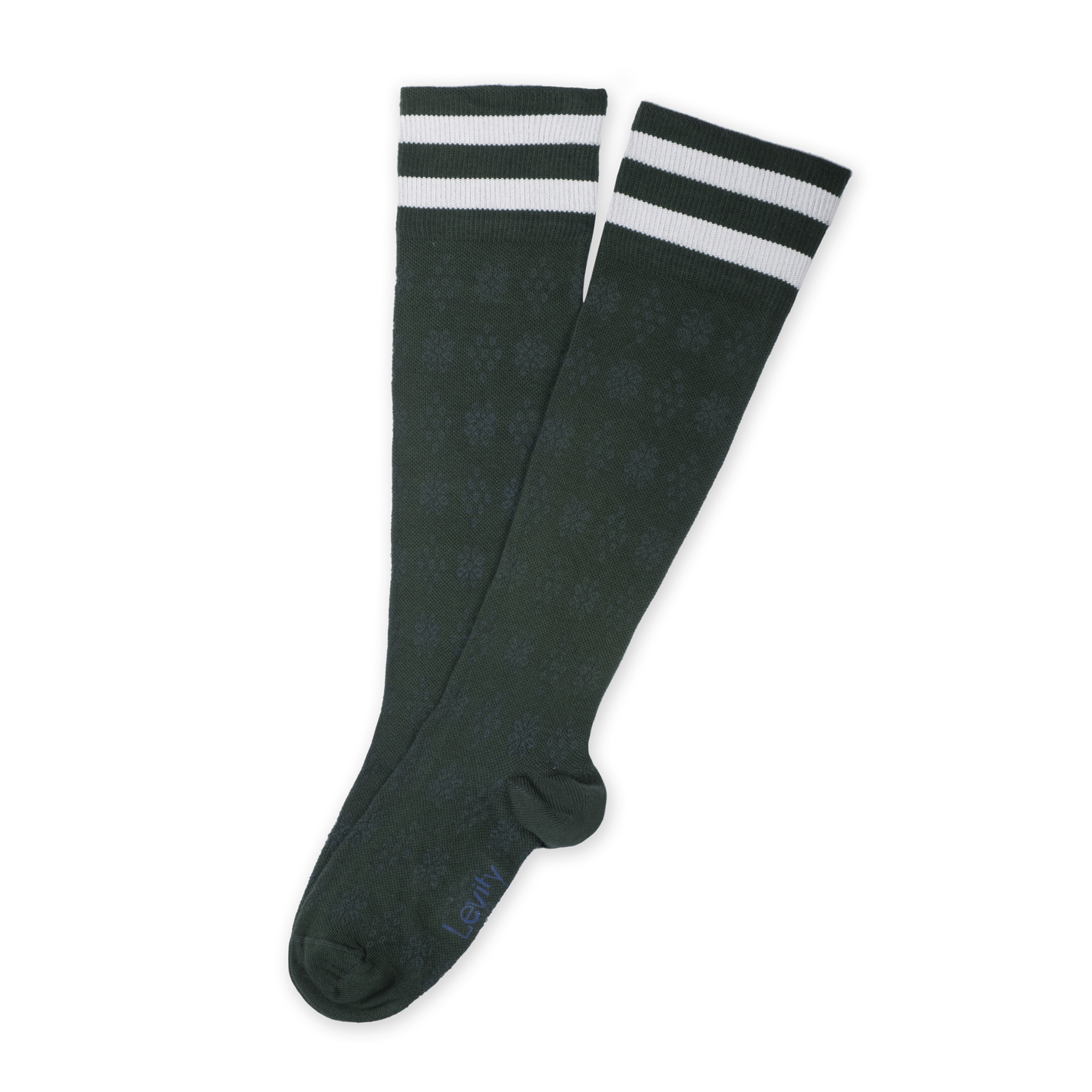 Simone Chaussettes hautes nergisantes L vity ajour es rayures sport Vert For t