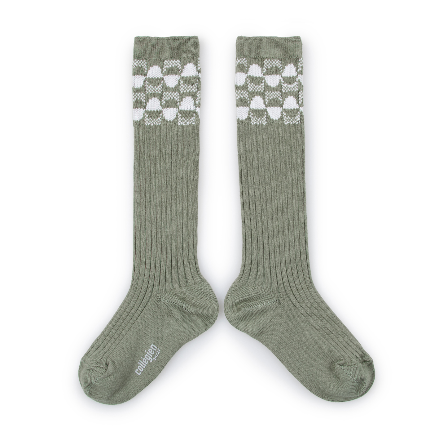 Chaussettes Mi-tube Drapeau Dominique - Sportives, Coussinées, Décontractées, Pour Adulte