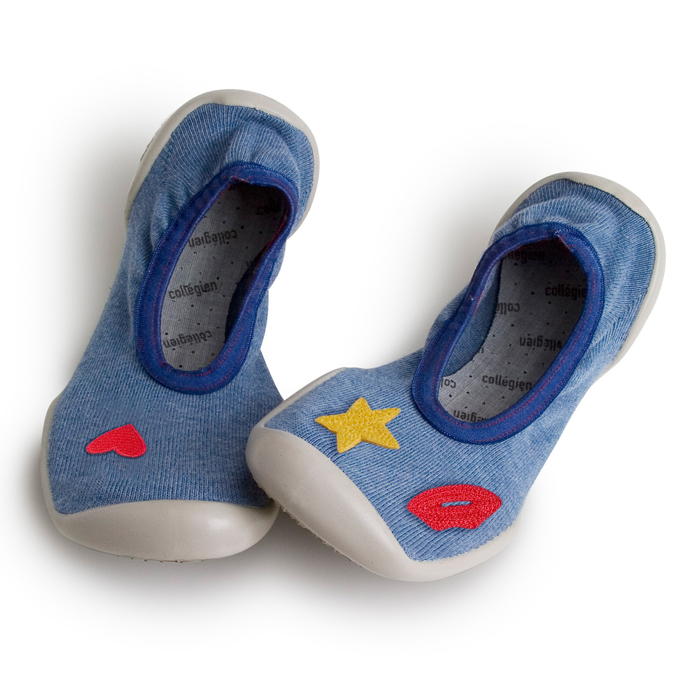 collégien Blue Jeans avec coeur étoile et bouche