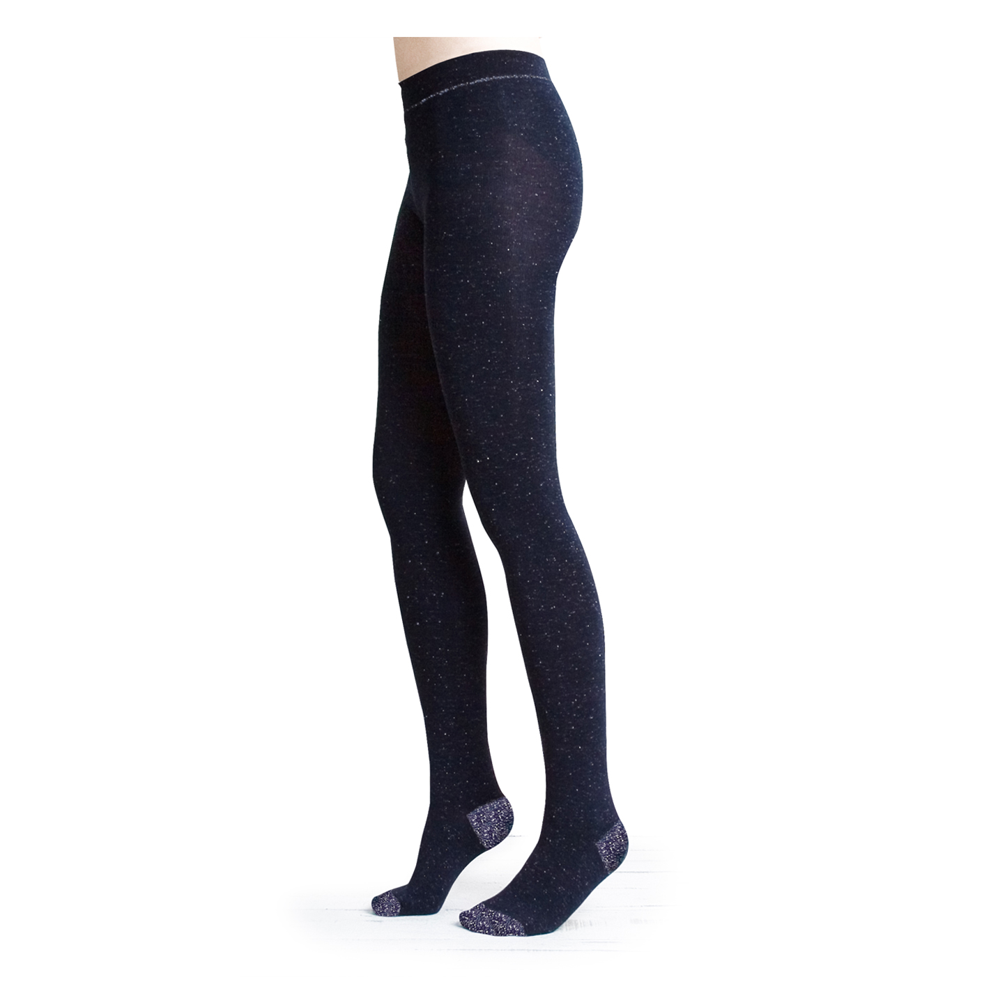 collégien Isabelle - Collants brillants - Marine Argent