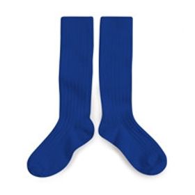 Chaussettes La Haute à côtes Bleu Eclatant