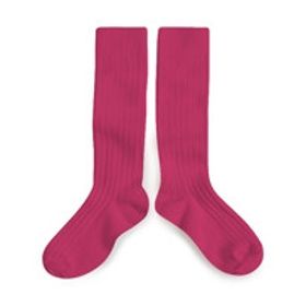 Chaussettes La Haute à côtes pink lady