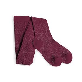 Collants brillants à côtes - Marsala